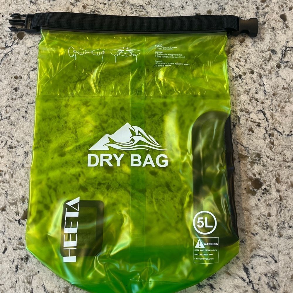 HEETA Waterproof Dry Bag (5L) in Lime Green